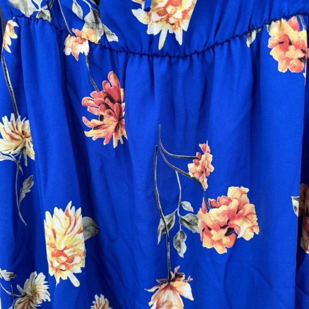 NWT Altar'd State size medium blue floral dress - Picture 10 of 10